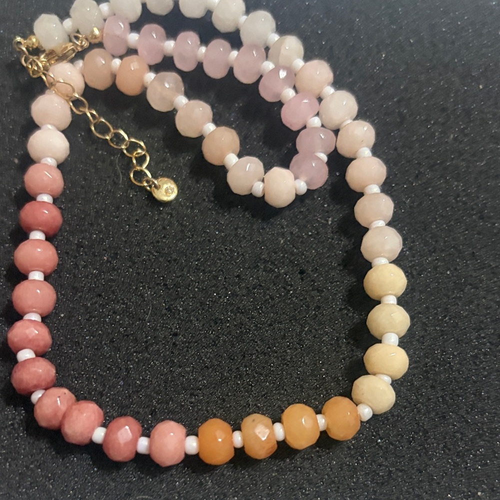 Elegant Multi-Color Beaded Necklace
